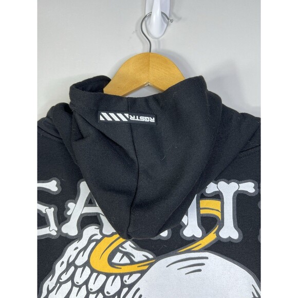 RGSTR Saints and Sinners Hoodie Zip Up Skull Graphics Mens XL Jacket Gothic Y2K - Picture 4 of 6